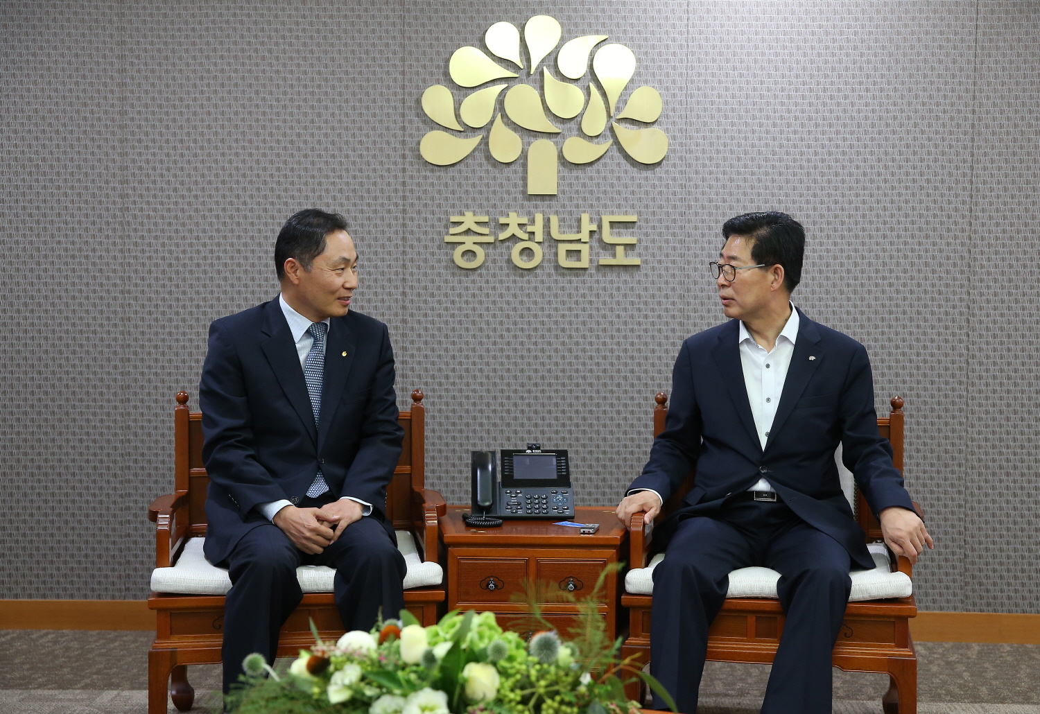 충청남도 도지사 양승조 접견